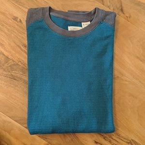 Men's Red Head Raglan Henley Thermal Shirt